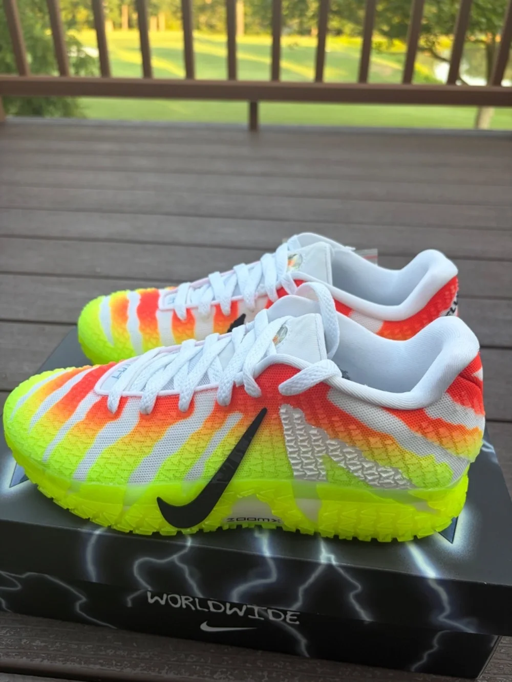 Nike Ja 3 SE White Black Bright Crimson Volt Basketball Shoes